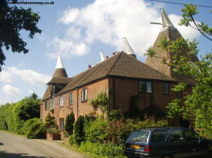 An Oast Cottage next to the North Downs Way