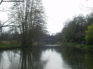 The River Wey where it joins the North Downs Way