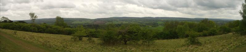 Panoramic photo, near Hackhurst Downs