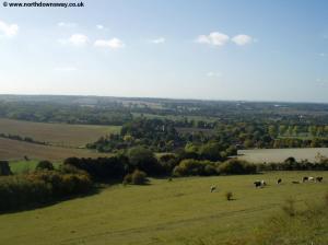 View from the downs near Hollingbourne