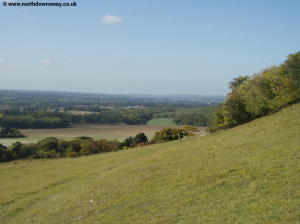 View from the downs near Hollingbourne