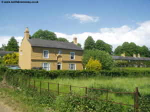 Cottages near Waldershare House